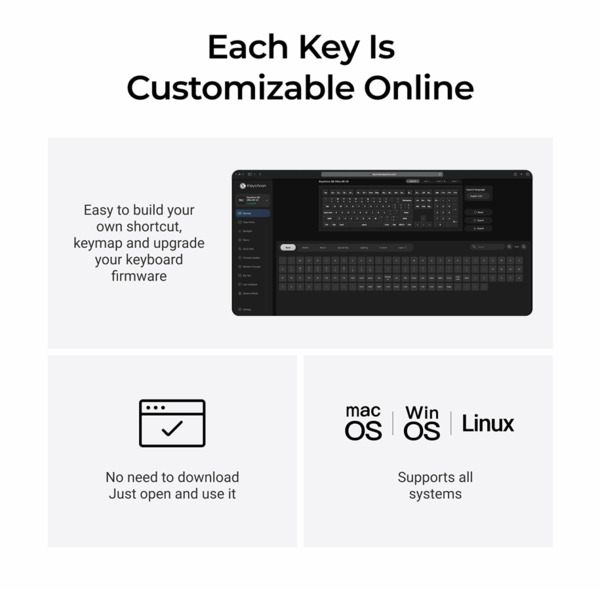 Keychron Q6 Ultra 8K Wireless Mechanical Gaming Keyboard, Keychron Silk POM Red, Black