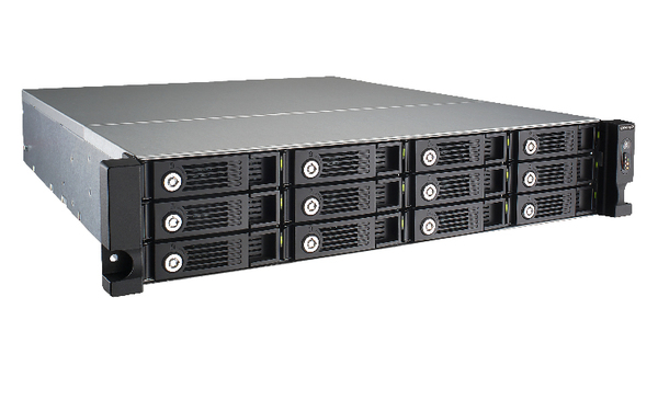 QNAP TS-1253U 4G NAS Rack 12-Bay Intel QuadCore Celeron 2.0GHz 4GB RAM 4 Gb LAN 4xUSB3.0 3 without Rail