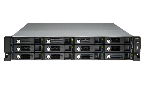 QNAP TS-1253U 4G NAS Rack 12-Bay Intel QuadCore Celeron 2.0GHz 4GB RAM 4 Gb LAN 4xUSB3.0 3 without Rail