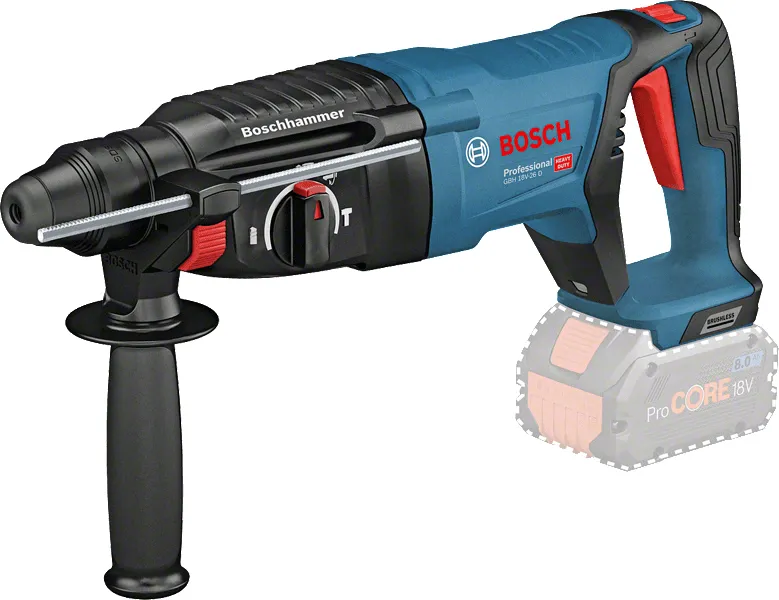 Bosch GBH 18V-26 D Professional - cordless rotary hammer with sds plus