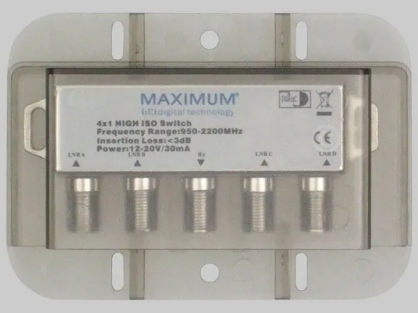 Maximum DiSEqC 4/1 switch High ISO