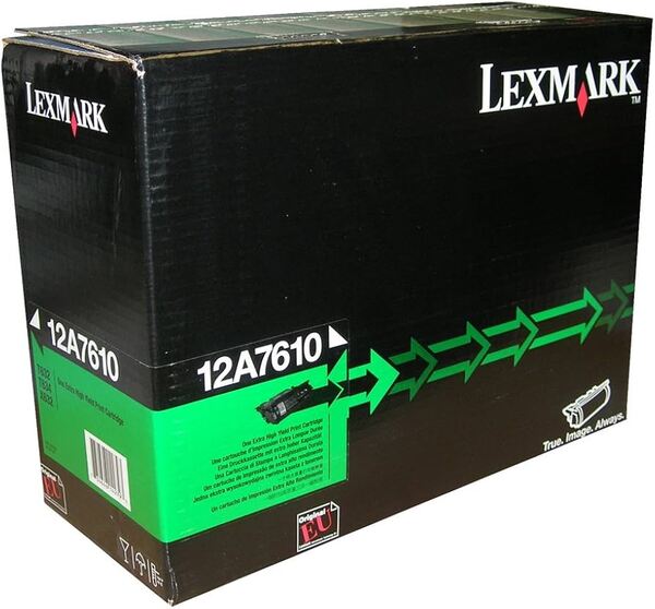 Lexmark 12A7610 High Yield Toner cartridge, Black