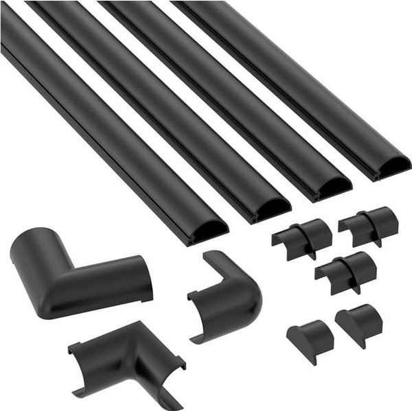 D-LINE Trunking Kit 20x10 4x 1.0m Black