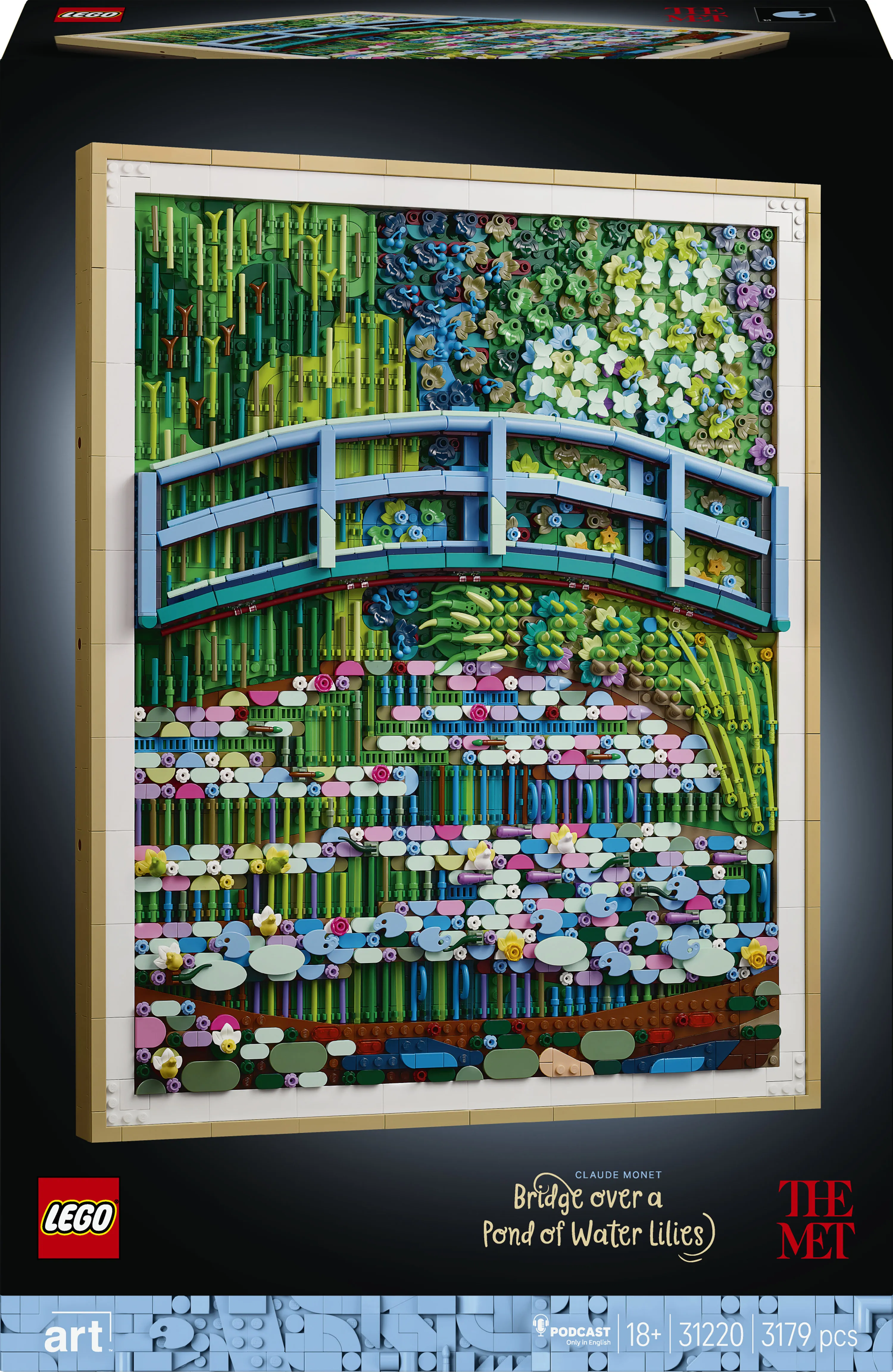 LEGO Art Claude Monet &ndash; Bridge over a Pond of Water Lilies 31220
