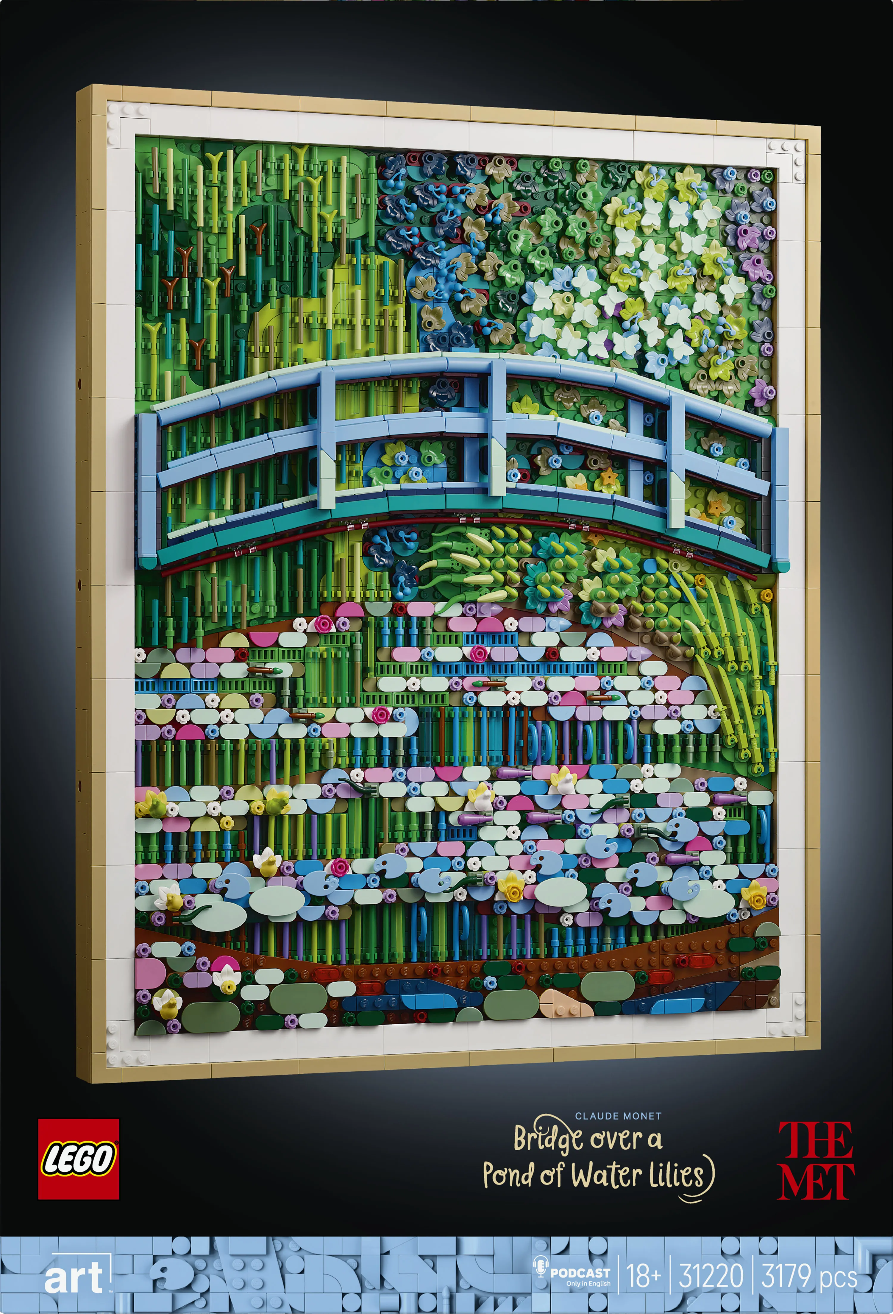 LEGO Art Claude Monet &ndash; Bridge over a Pond of Water Lilies 31220