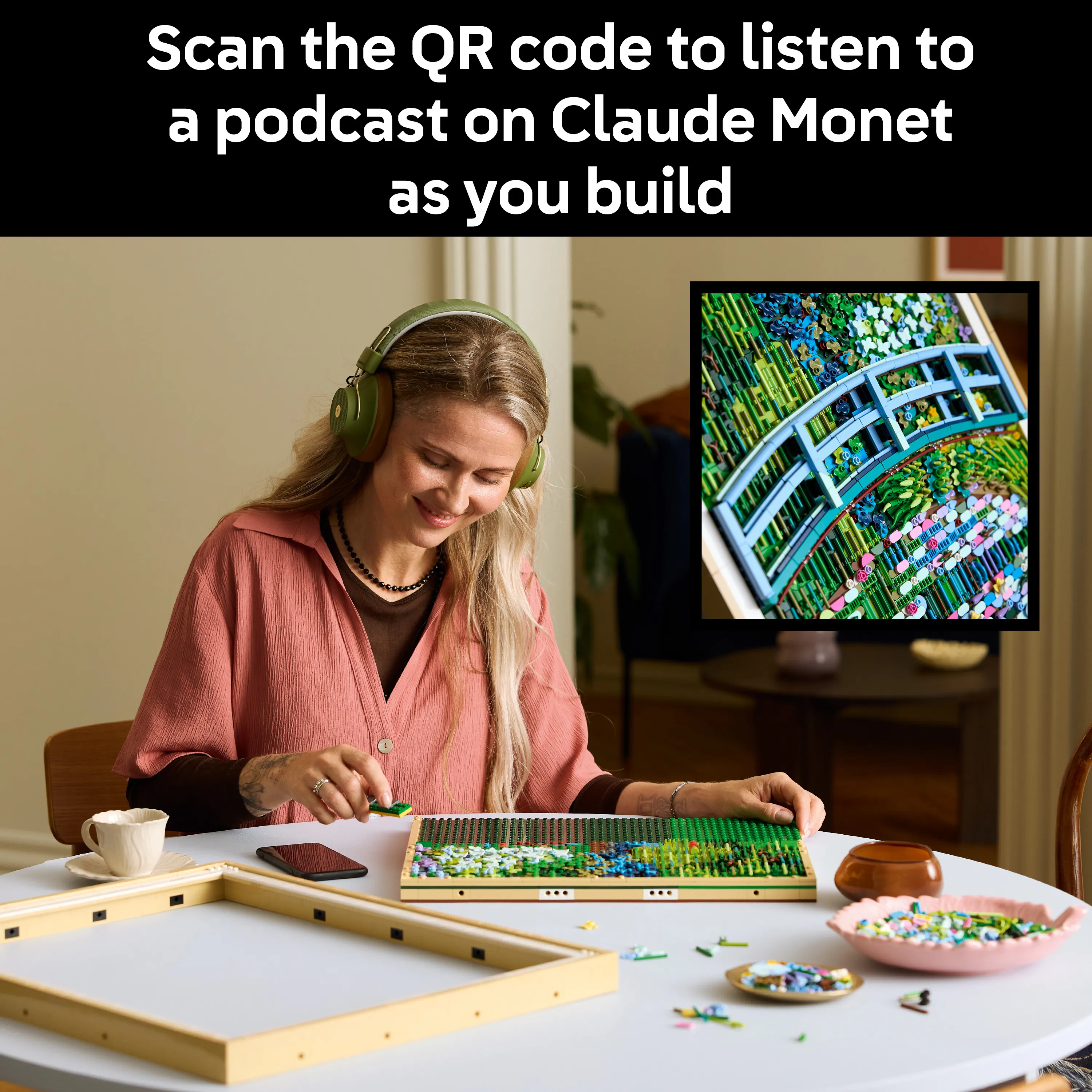 LEGO Art Claude Monet &ndash; Bridge over a Pond of Water Lilies 31220