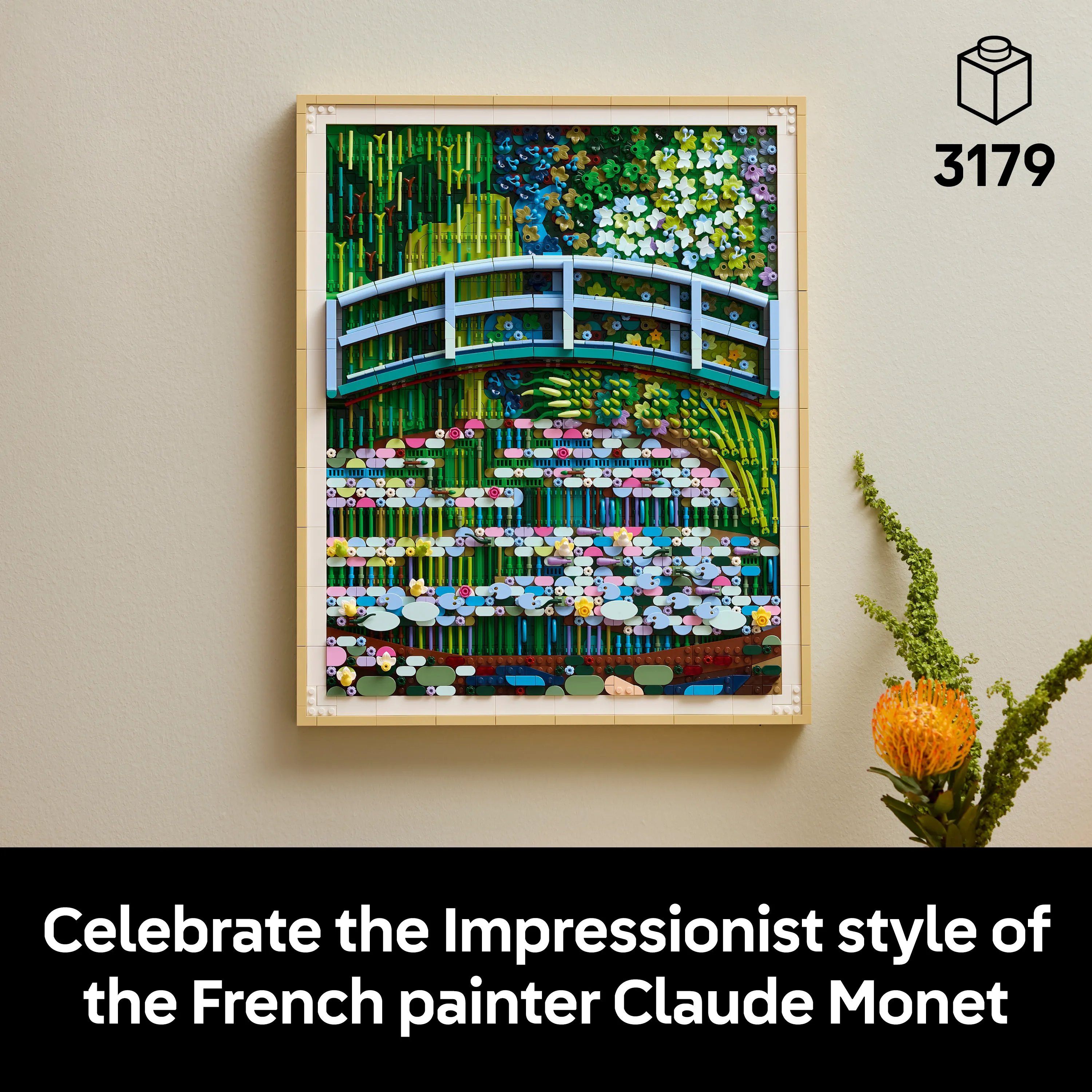 LEGO Art Claude Monet &ndash; Bridge over a Pond of Water Lilies 31220