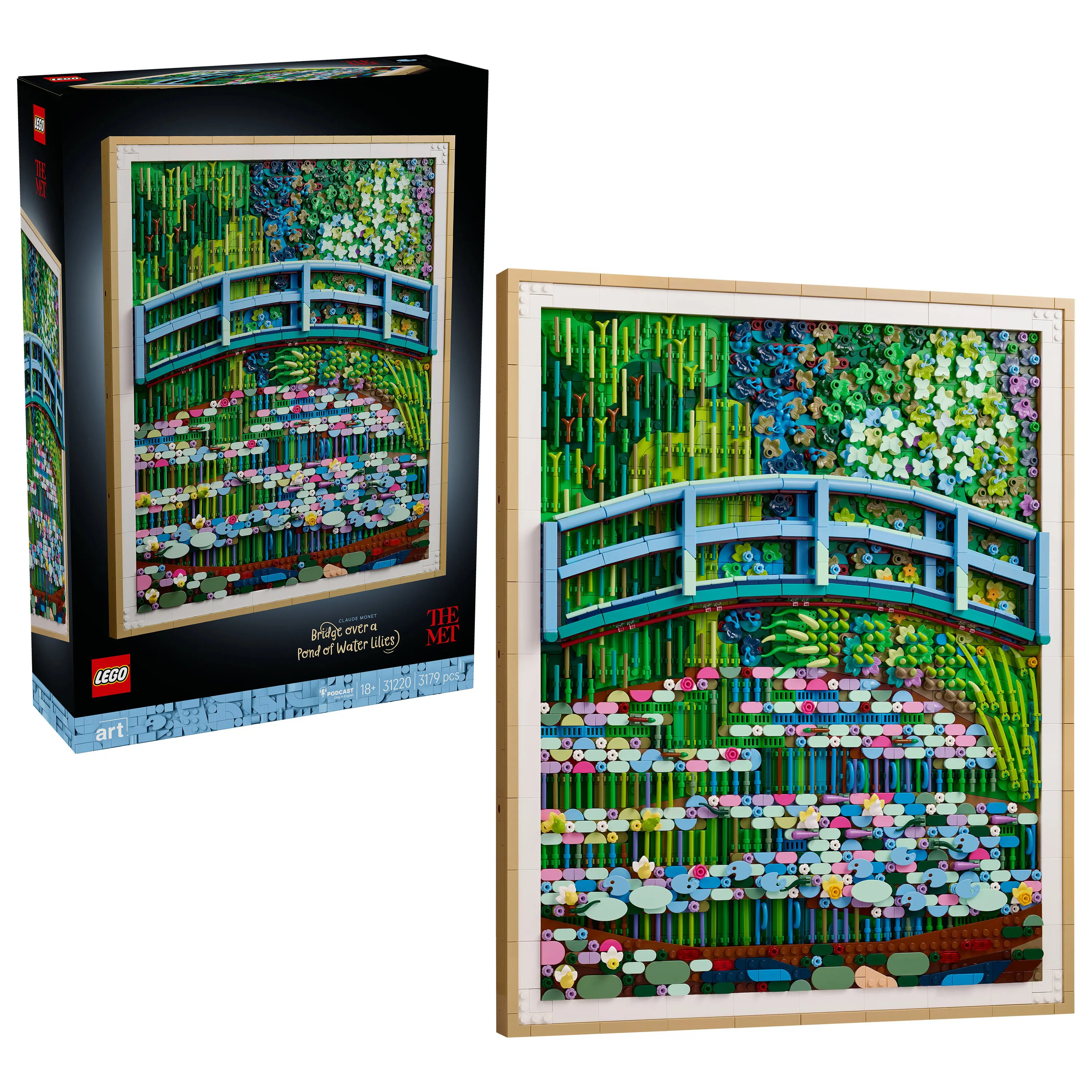LEGO Art Claude Monet &ndash; Bridge over a Pond of Water Lilies 31220