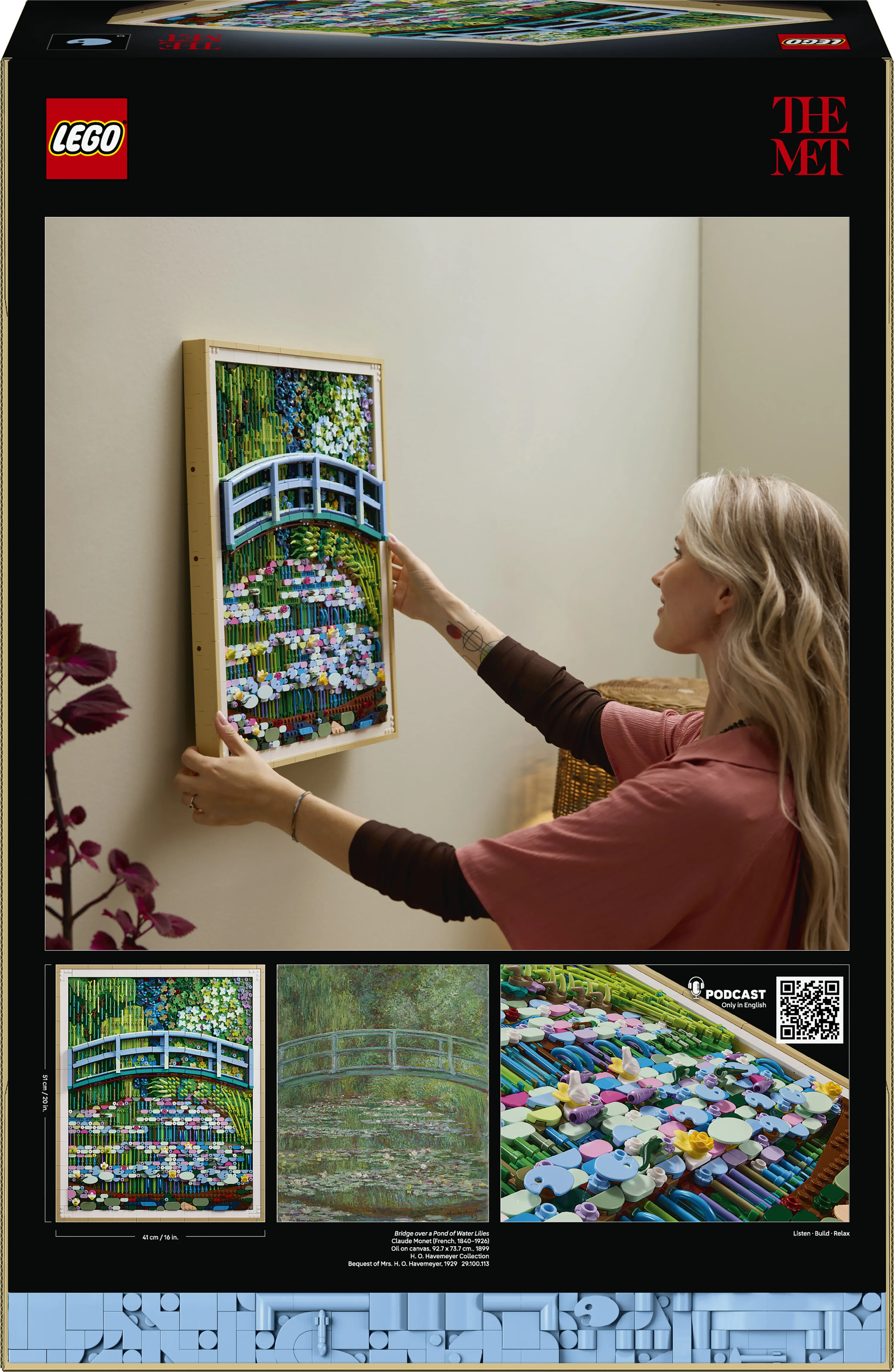 LEGO Art Claude Monet &ndash; Bridge over a Pond of Water Lilies 31220