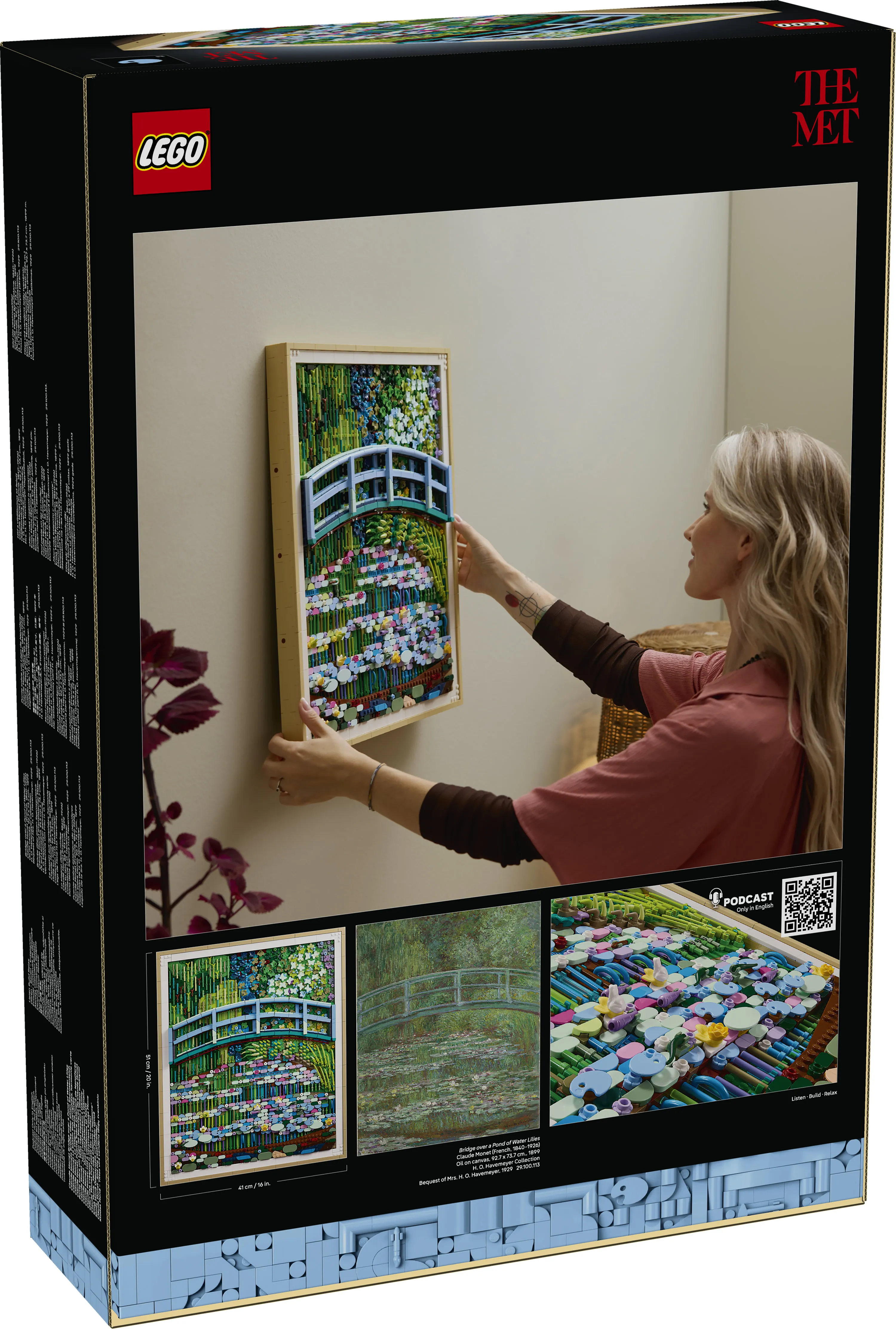LEGO Art Claude Monet &ndash; Bridge over a Pond of Water Lilies 31220