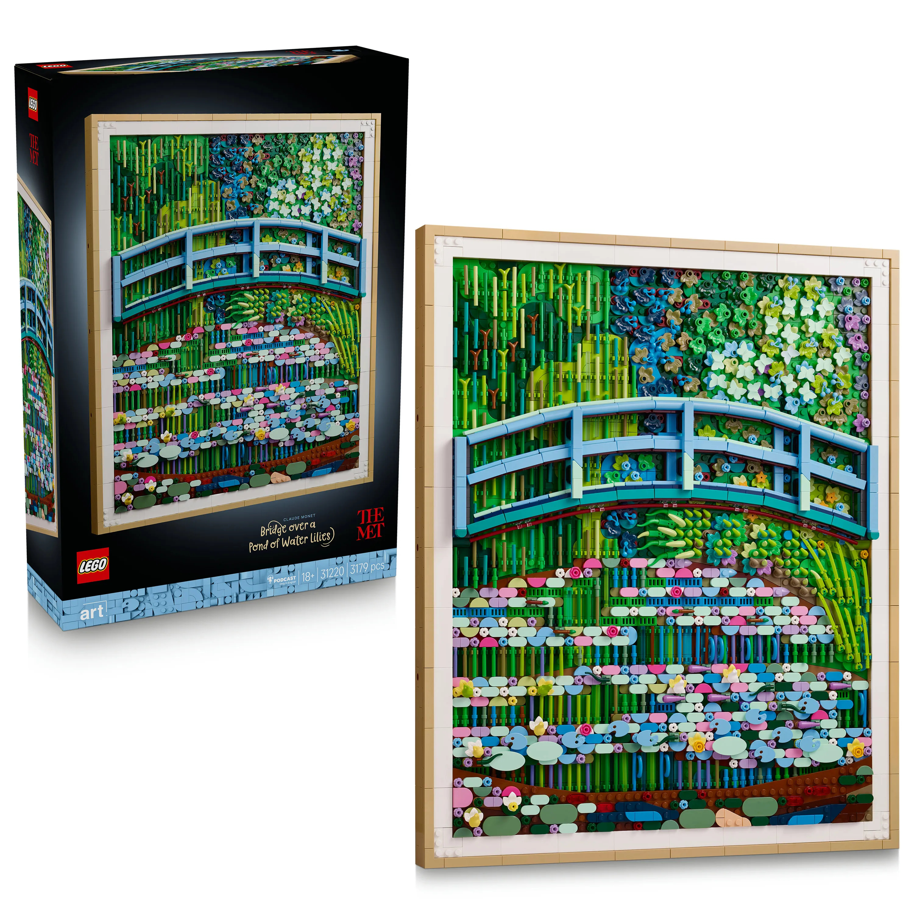LEGO Art Claude Monet &ndash; Bridge over a Pond of Water Lilies 31220