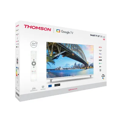 Thomson 32HG2S15W 32" HD Ready LED Google TV, 60 Hz, HDR10, valkoinen