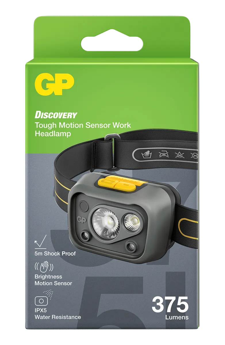GP Discovery Work Headlamp, CHW54, 375 lumen