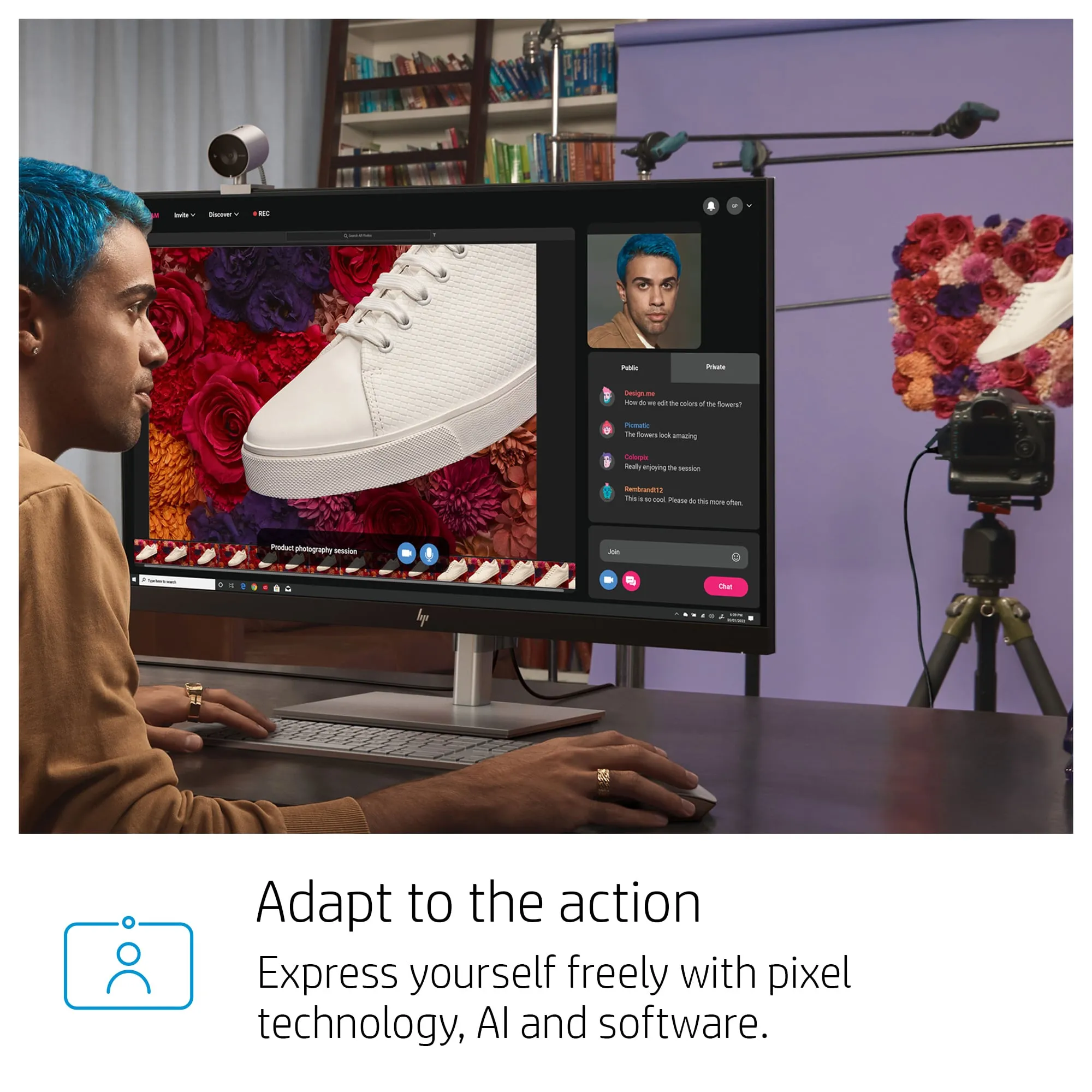 HP 950 4K Pro - webcam, grey