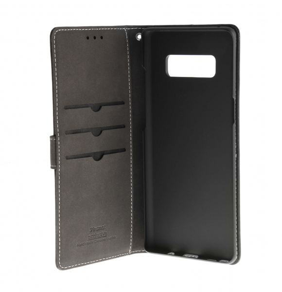 Insmat, Exclusive Flip Case, Galaxy note 8, musta