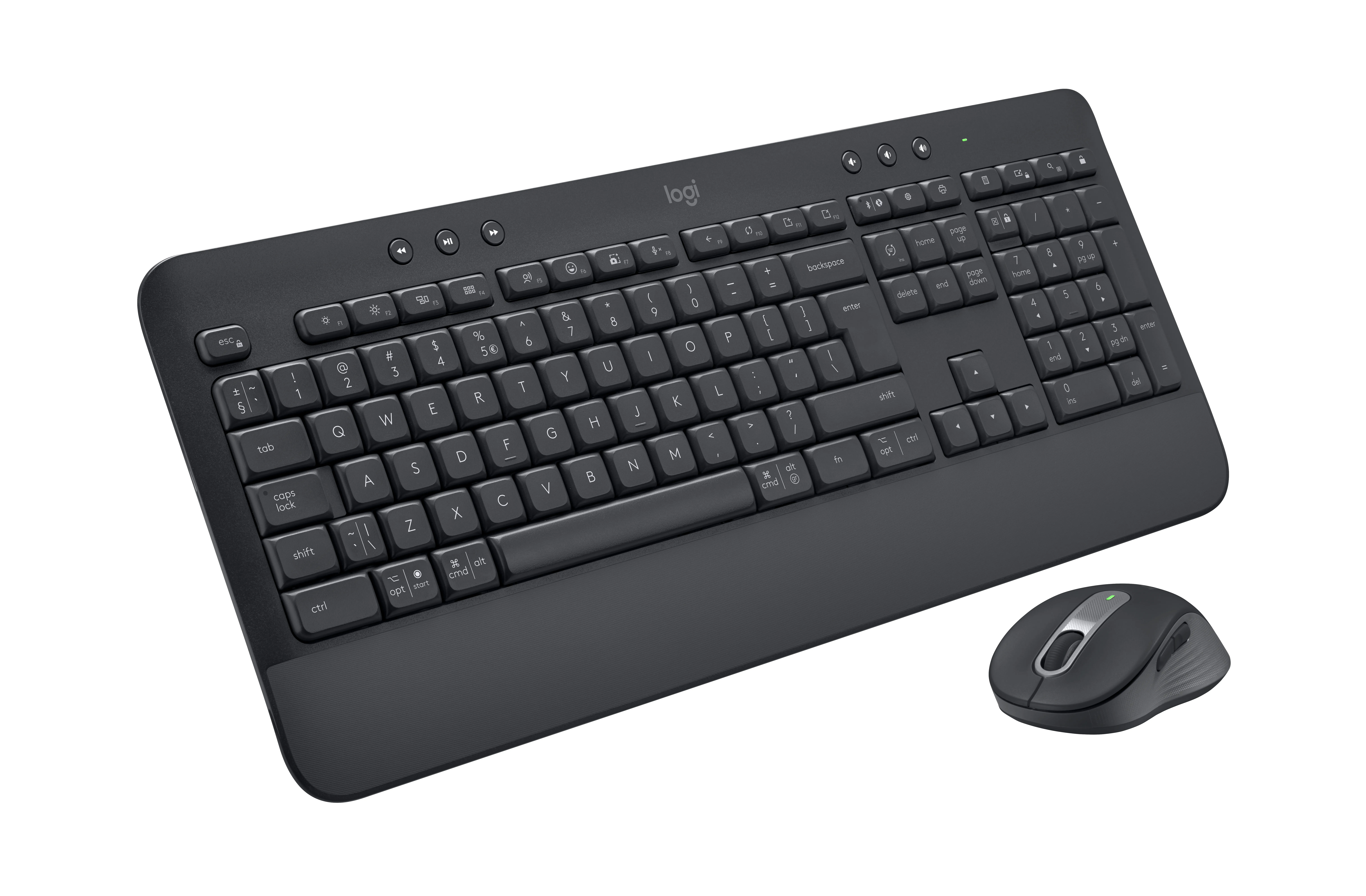 Logitech Signature MK650 for Business -langaton n&auml;pp&auml;imist&ouml; ja hiiri, Musta