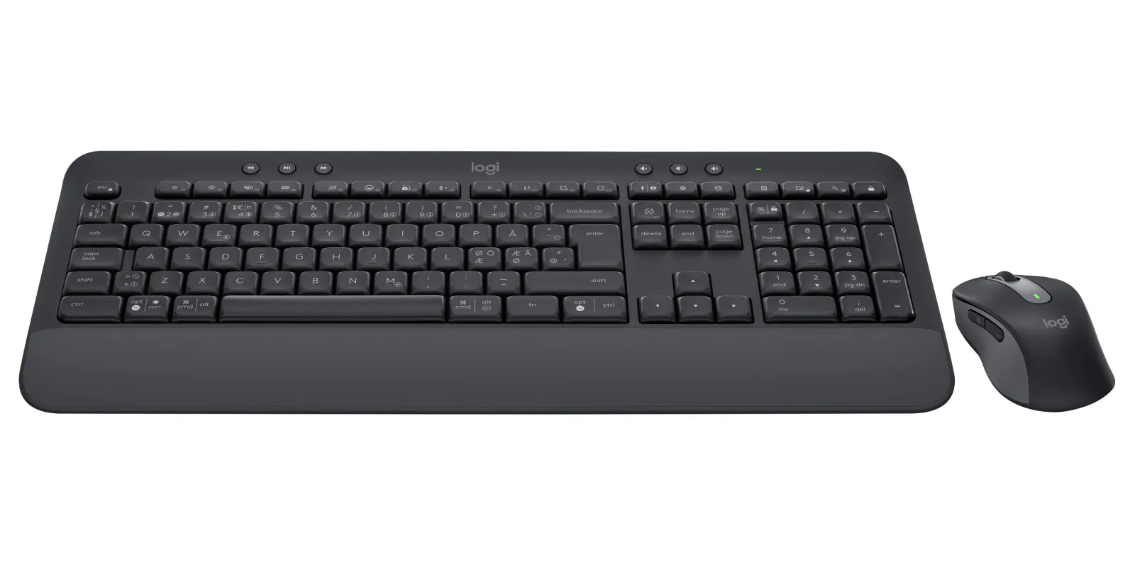 Logitech Signature MK650 for Business -langaton n&auml;pp&auml;imist&ouml; ja hiiri, Musta