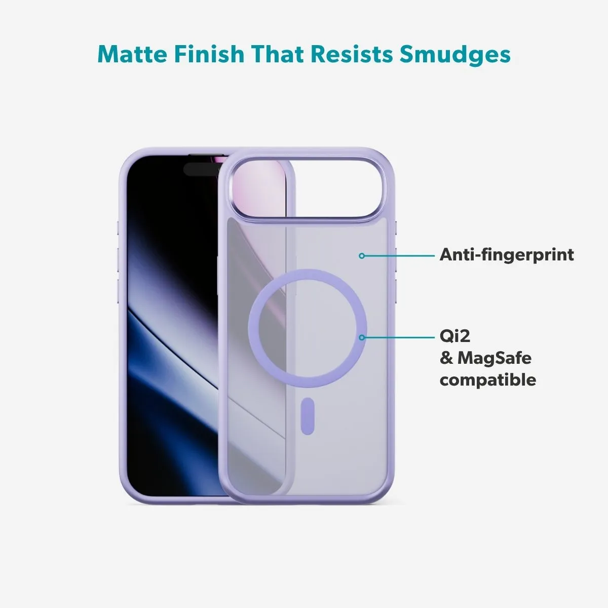 Epico HeroMatte Pro Mag+ Case iPhone Air Qi2  &  MagSafe Compatible, Purple