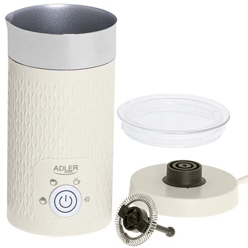 Adler AD 4495 Electric Milk Frother and Heater - Beige