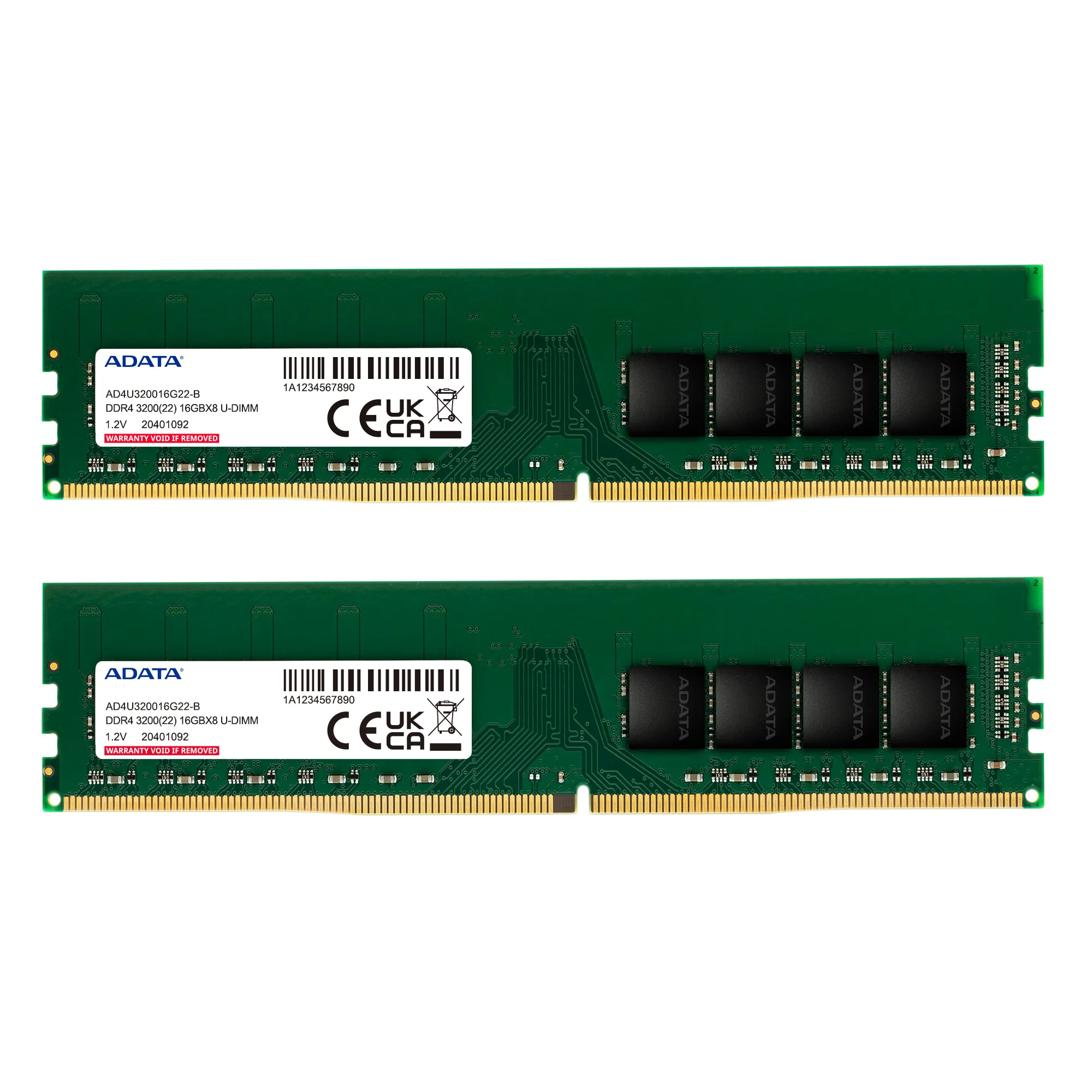 ADATA 32GB 2x16GB DDR4 3200MHz U-DIMM 22-22-22