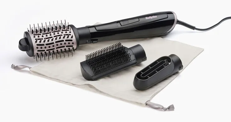 BaByliss Style Smooth 1000 AS128E Hot Air Brush, Black