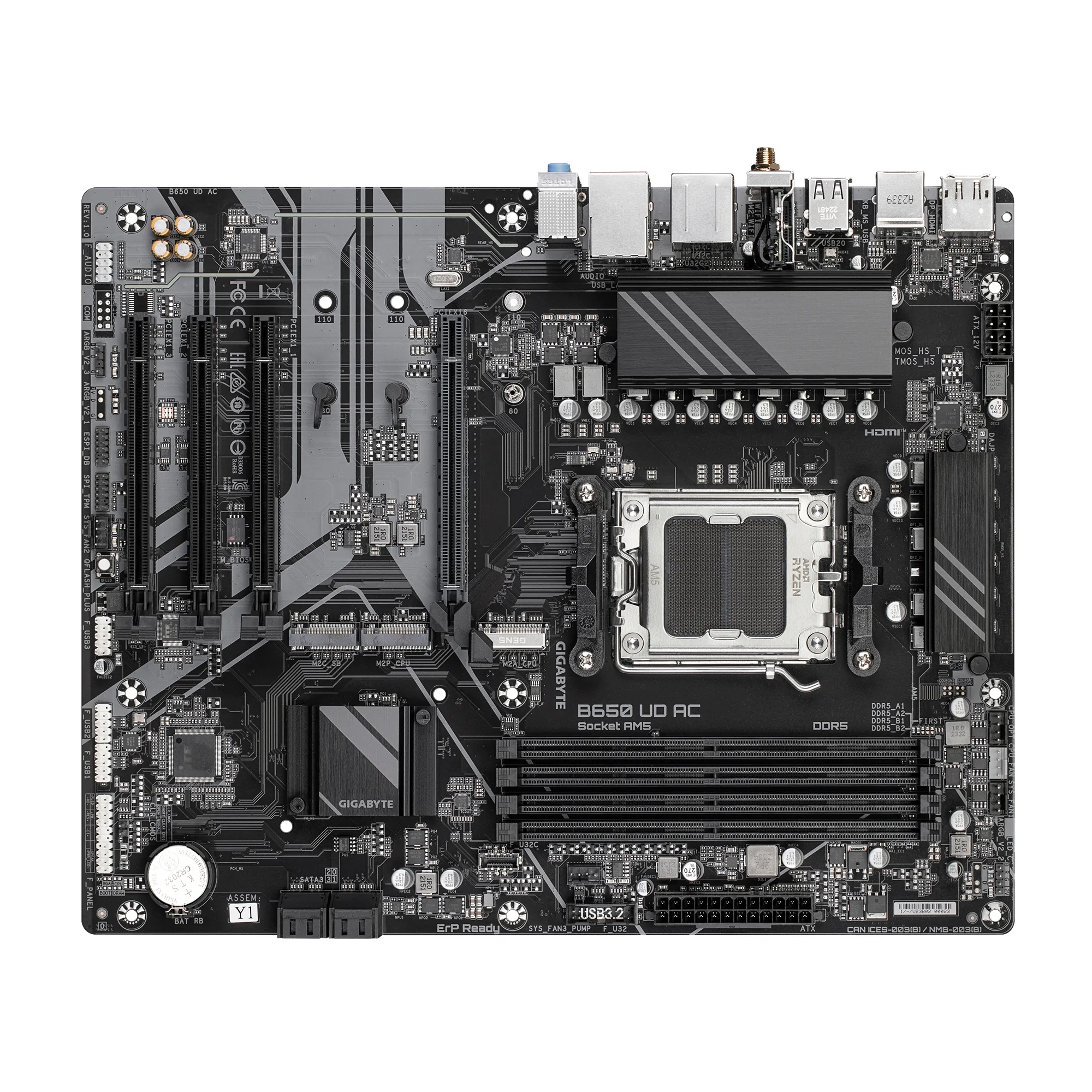Gigabyte B650 UD AC AM5 ATX -emolevy