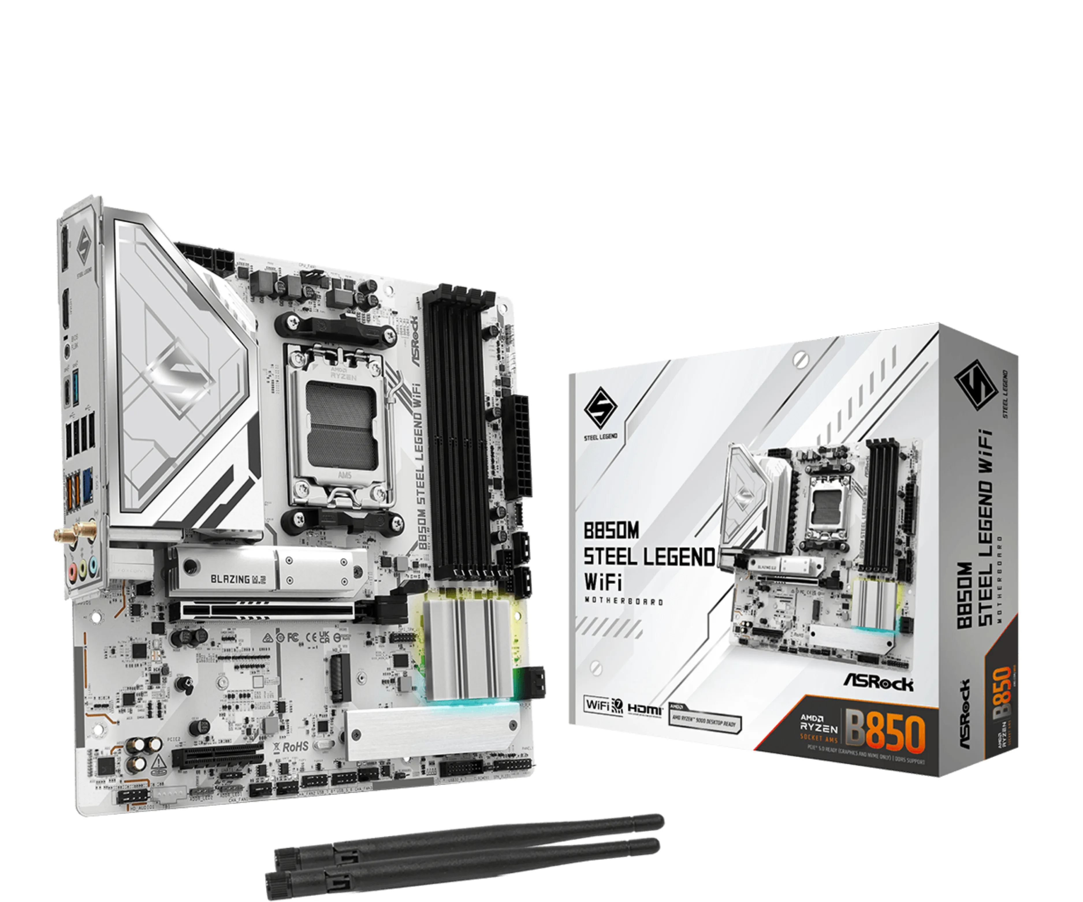 ASROCK B850M Steel Legend WiFi AM5 DDR5 mATX - motherboard