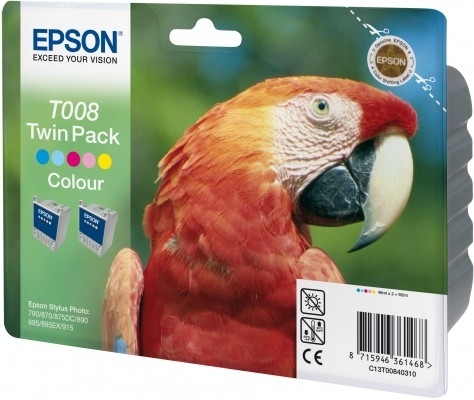 EPSON Ink T008 Colour Twinpack 2x46 ml