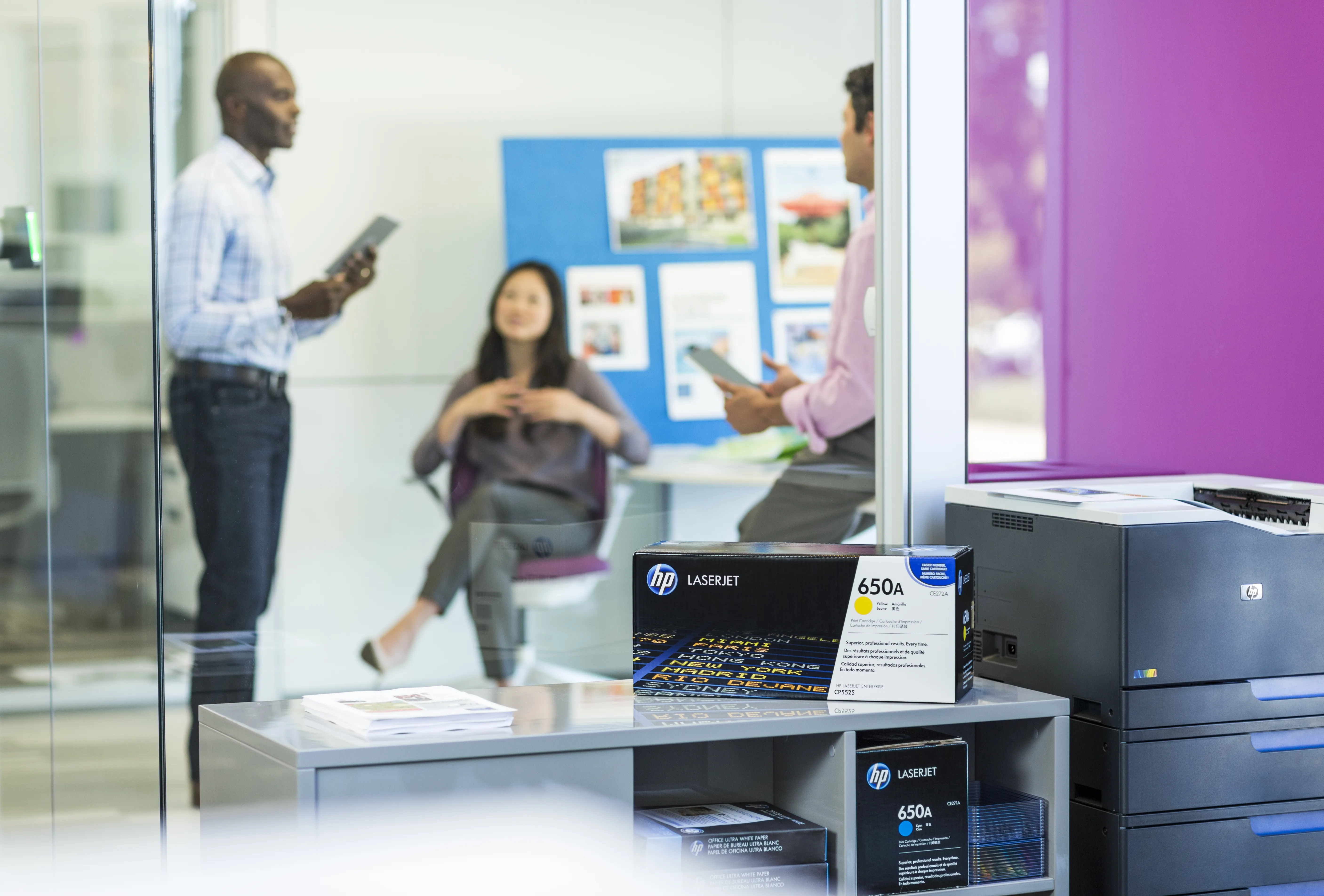 HP 650A CE271A-laserv&auml;rikasetti, syaani