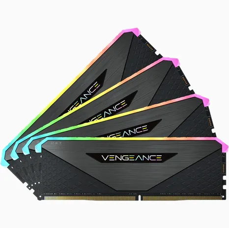 Corsair Vengeance RGB RT 32 GB (4 x 8 GB) DDR4 3600 MHz, CL18 - minne, Svart