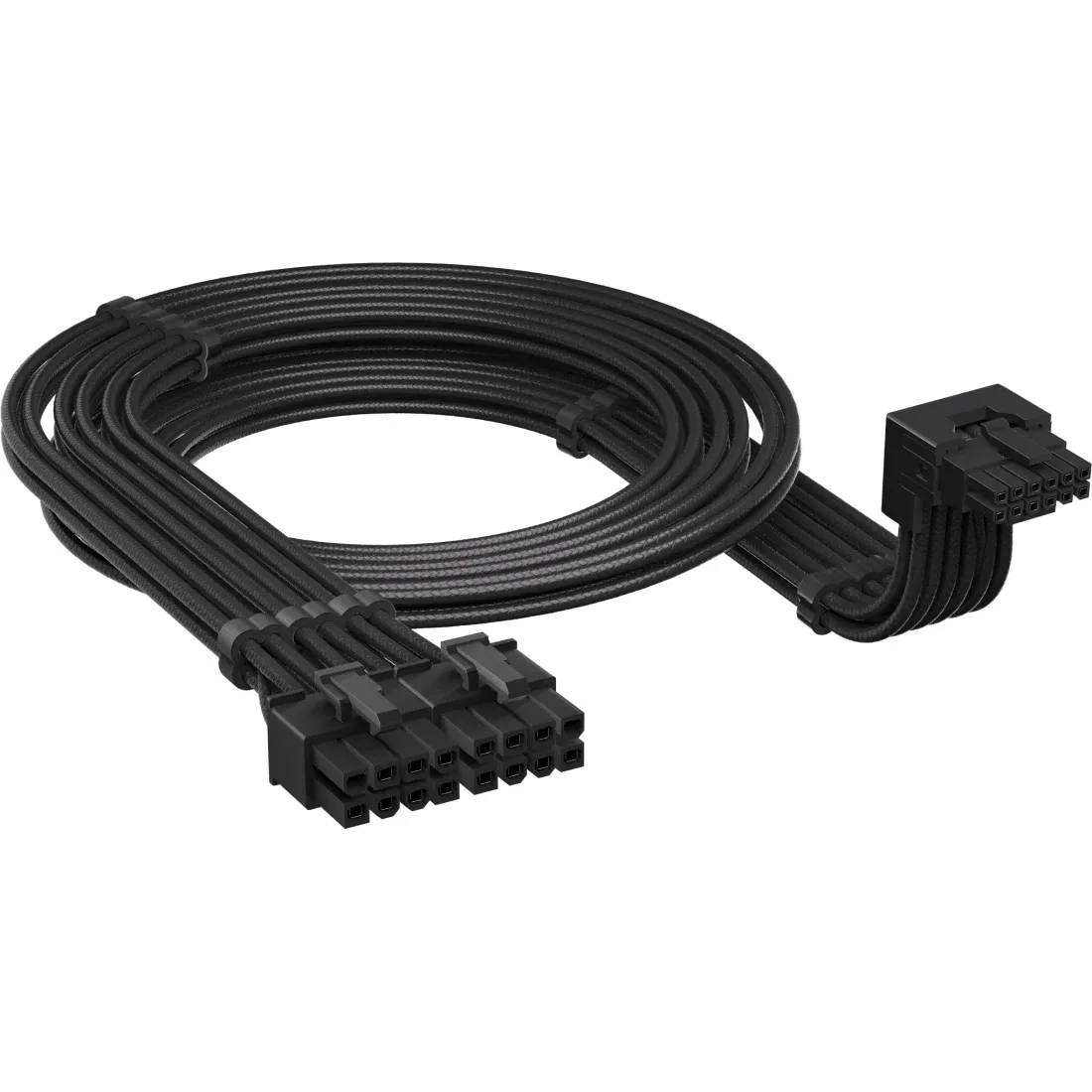 CORSAIR Type 4 90&deg; 12V-2x6 Style A, 12V-2x6 Adapter Cable, 65 cm, Black