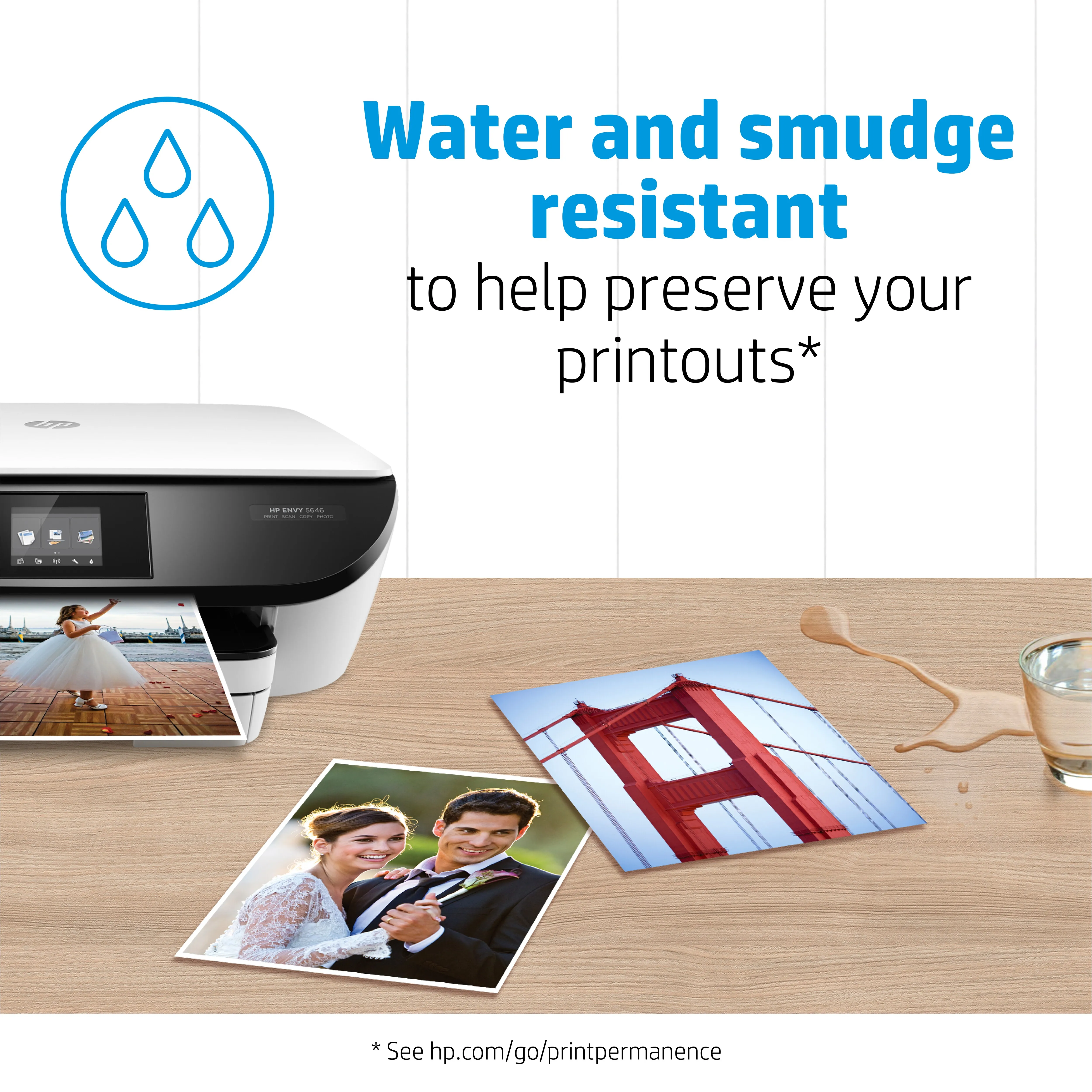 HP Premium Plus Photo Paper - Puolikiilt&auml;v&auml; valokuvapaperi - A4 (210 x 297 mm) - 300 g/m2 - 20 arkki (arkit) malleihin Envy 100 D410, 11X D411, Officejet Pro 81