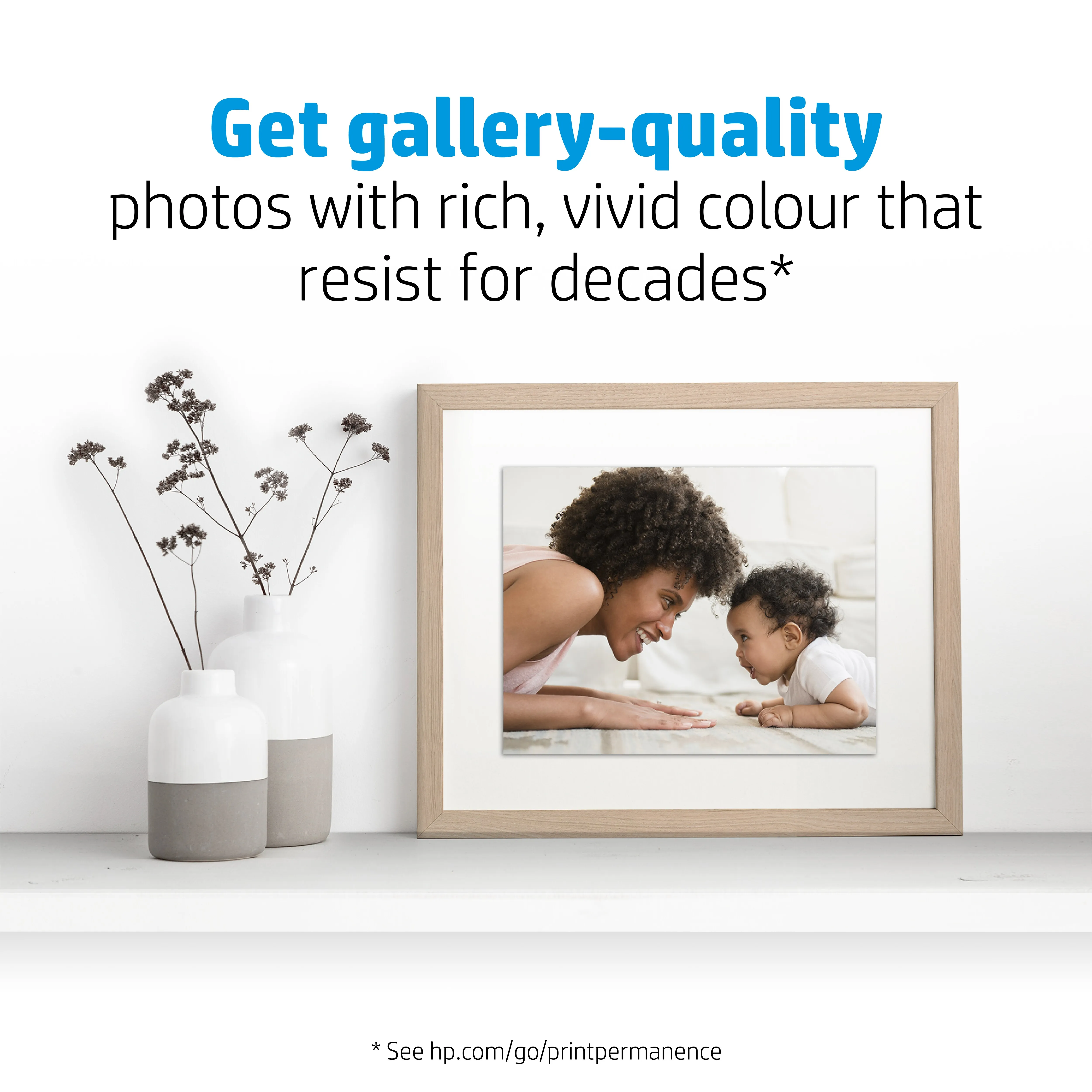 HP Premium Plus Photo Paper - Puolikiilt&auml;v&auml; valokuvapaperi - A4 (210 x 297 mm) - 300 g/m2 - 20 arkki (arkit) malleihin Envy 100 D410, 11X D411, Officejet Pro 81