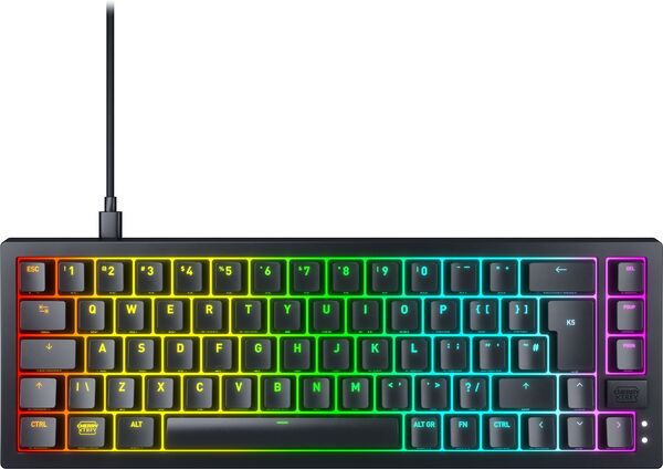 Xtrfy K5V2 RGB Mechanical Gaming Keyboard, Cherry MX2A Red, Black