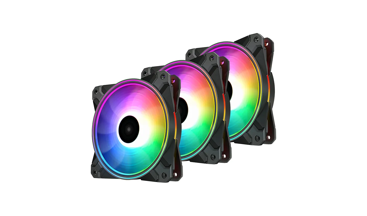 DeepCool CF120 Plus, PWM, 120mm - case fan, black, 3pcs