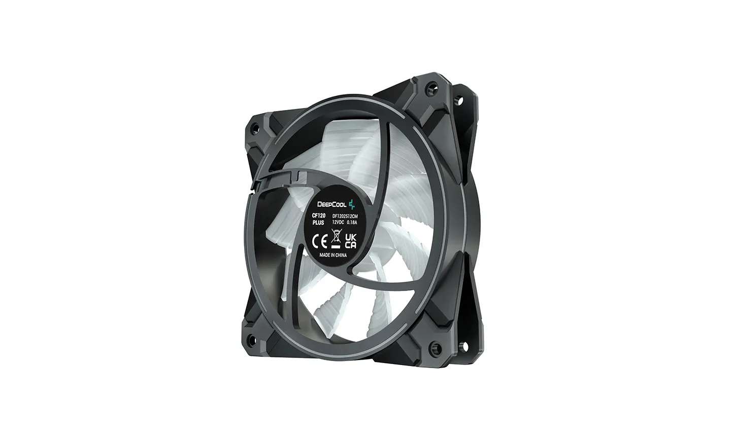DeepCool CF120 Plus, PWM, 120mm - case fan, black, 3pcs