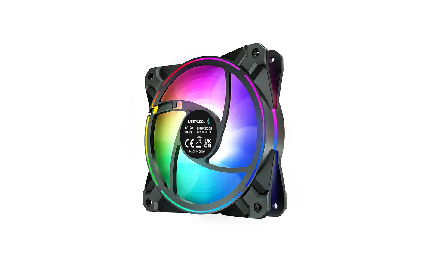 DeepCool CF120 Plus, PWM, 120mm - case fan, black, 3pcs