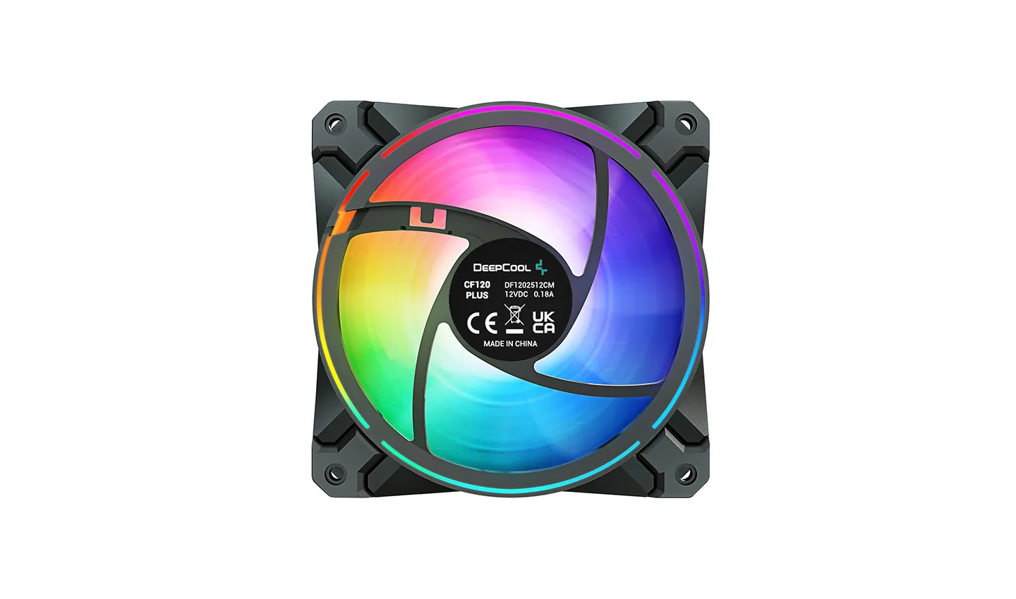 DeepCool CF120 Plus, PWM, 120mm - case fan, black, 3pcs