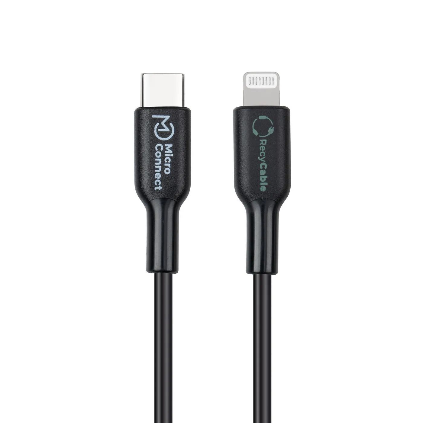 MicroConnect ECO-USB3.1CL2 ReConnect USB-C &ndash; Lightning kabel, 2 m, svart
