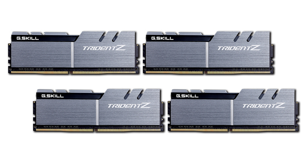 G.SKILL Trident Z 64 Gt (4 x 16 Gt) DDR4 3200 MHz, CL16 -muisti, harmaa/musta (XMP)