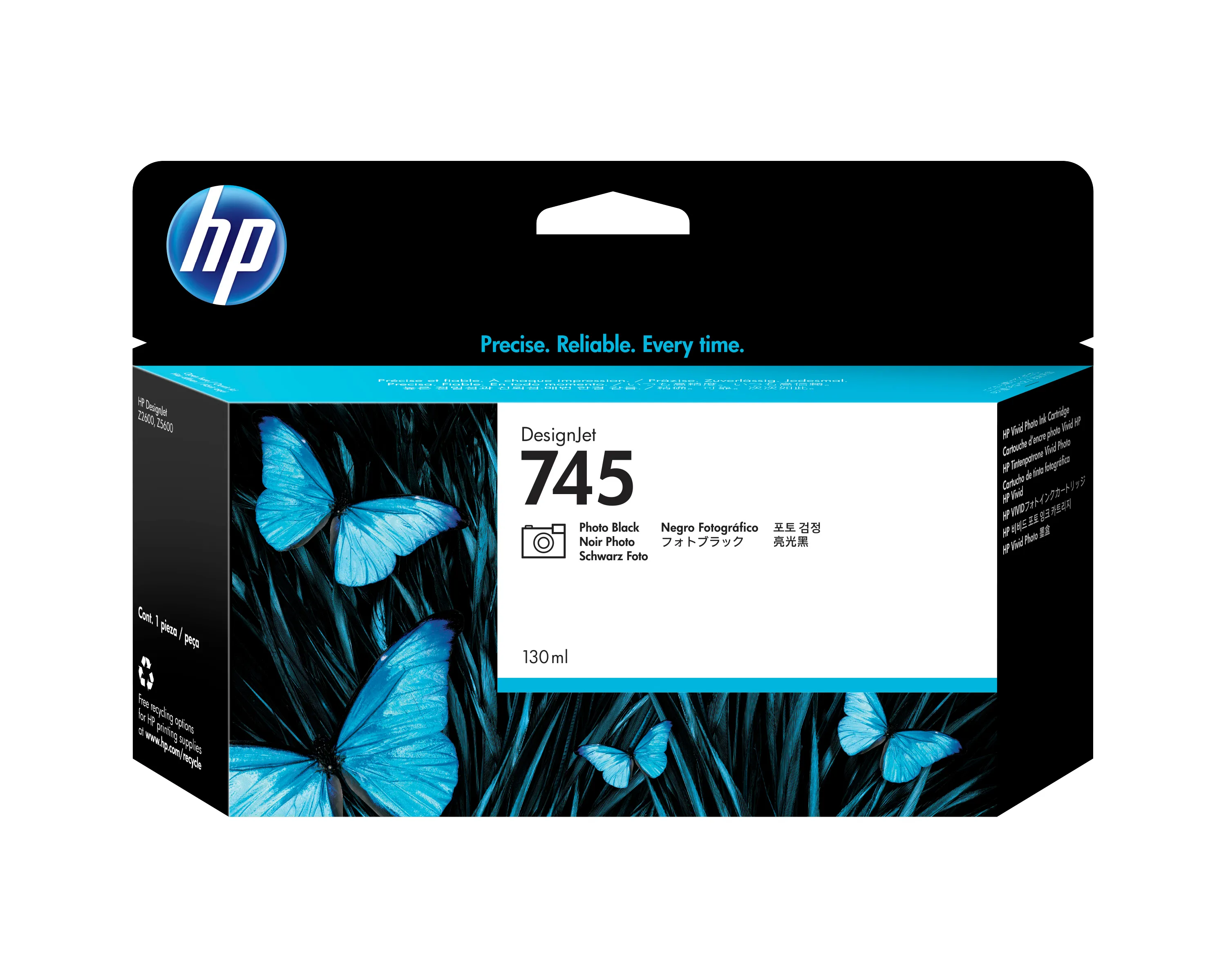 HP 745 ink cartridge, 130 ml, Photo Black