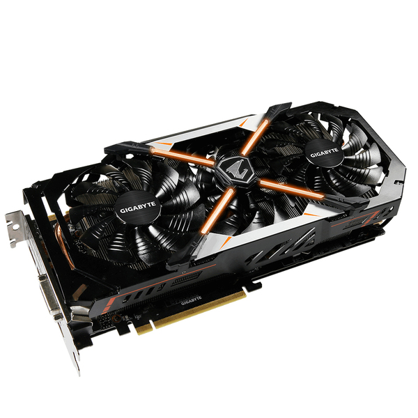 GIGABYTE GeForce GTX 1070 8GB - n&auml;yt&ouml;nohjan