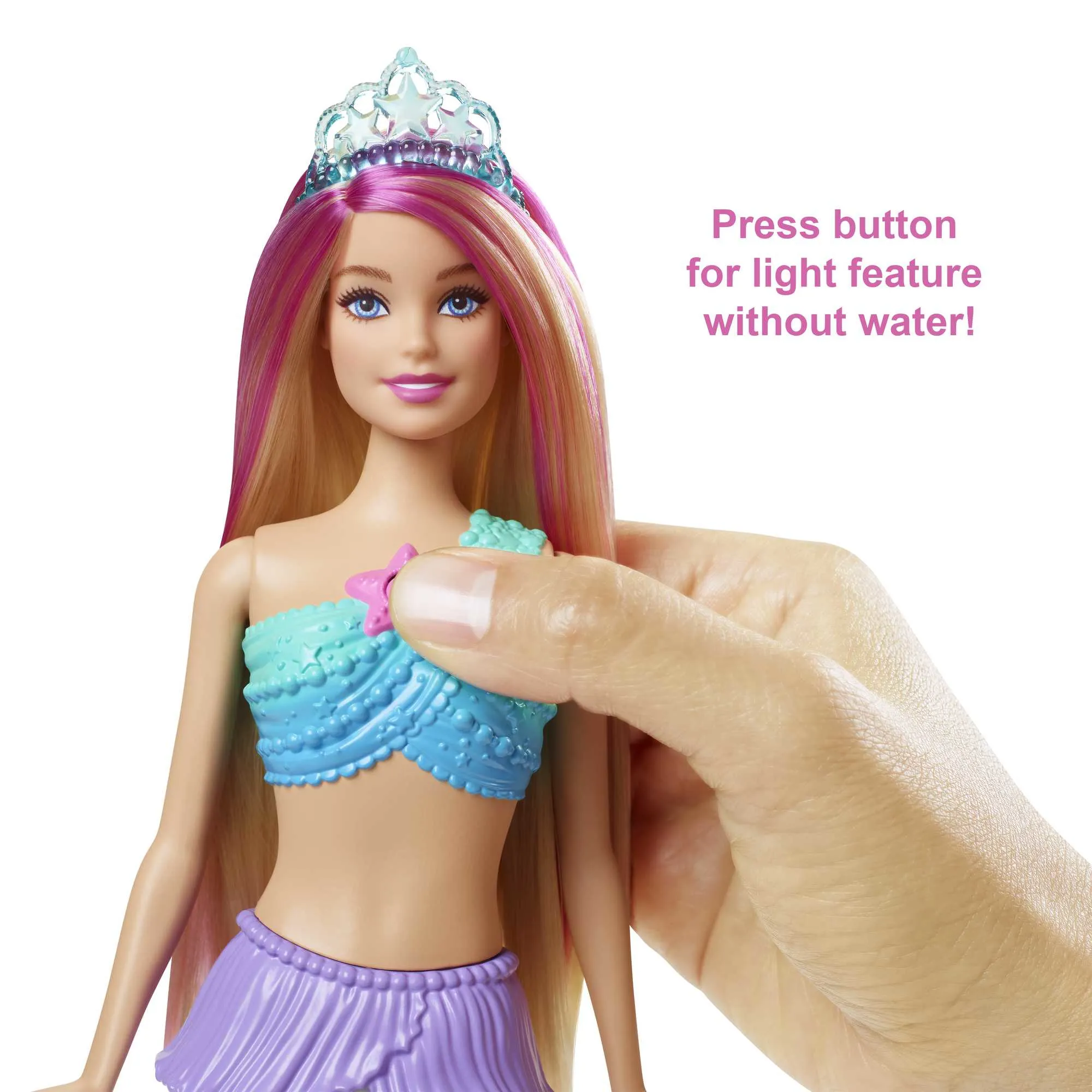 Barbie Magic Light Mermaid Malibu Doll - HDJ36