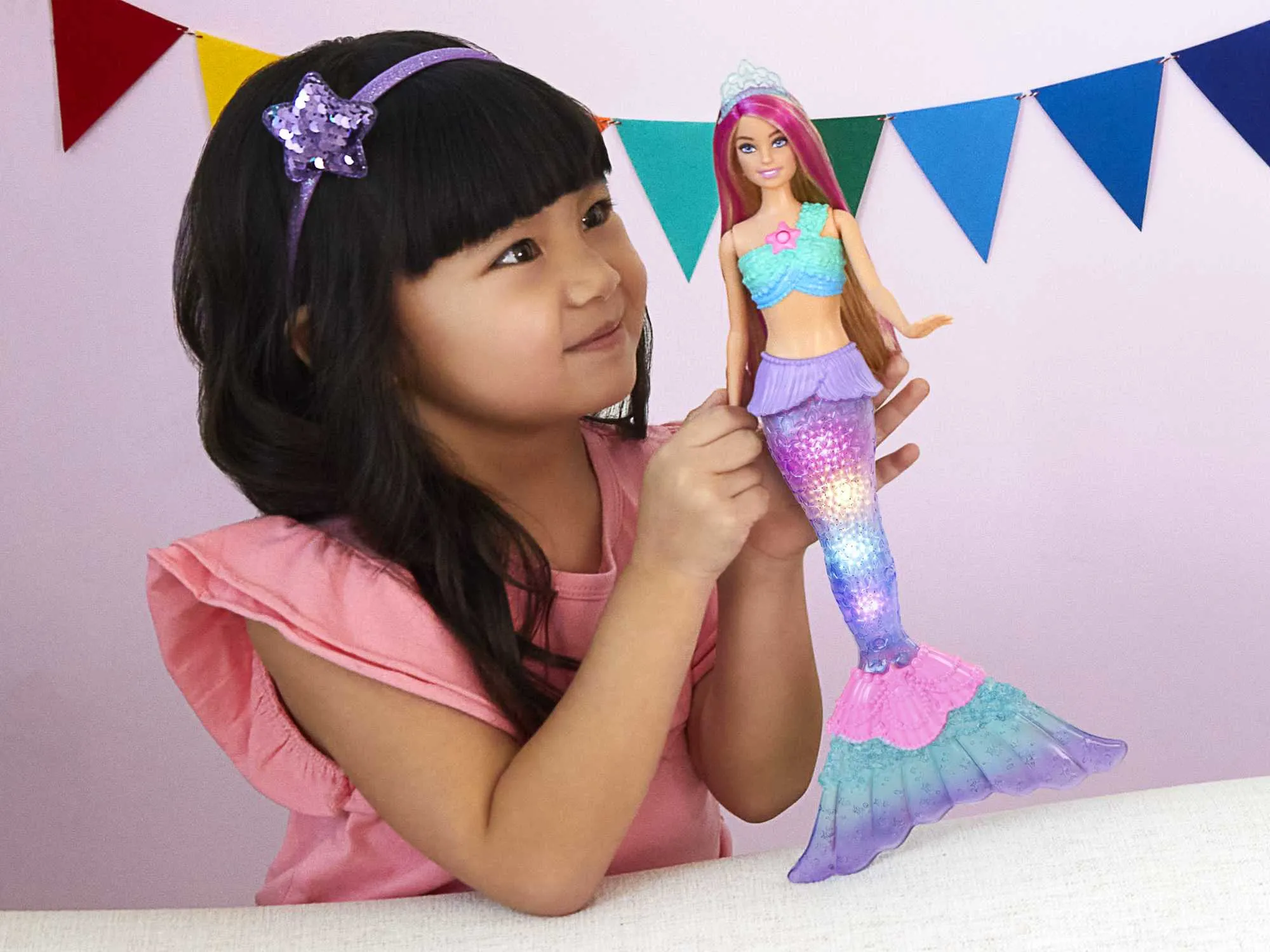 Barbie Magic Light Mermaid Malibu Doll - HDJ36