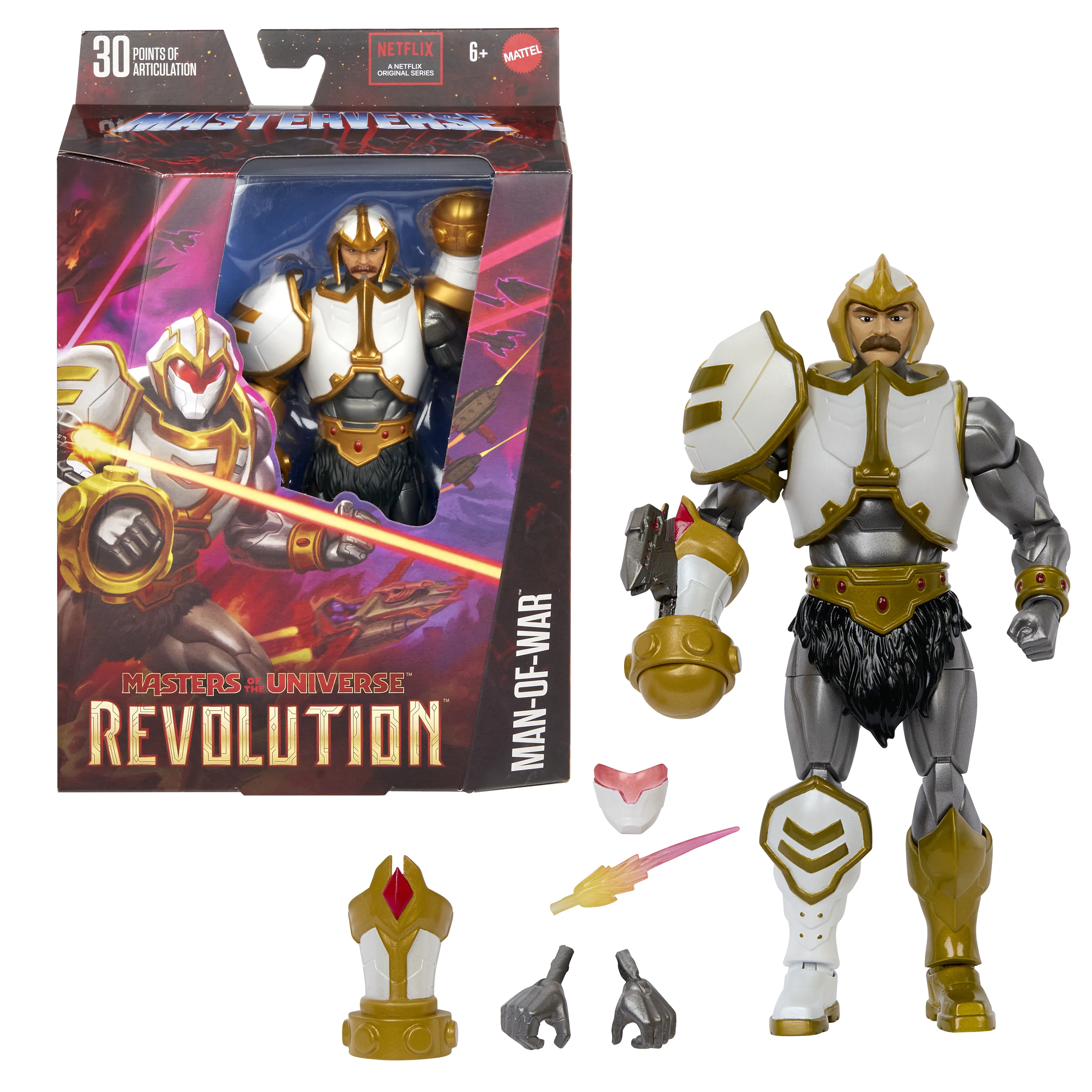 Mattel Masters of the Universe Masterverse Revolution Man-Of-War Duncan