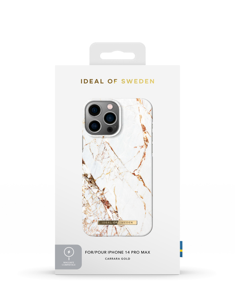 iDeal of Sweden Fashion Case MagSafe, iPhone 14 Pro Max - fodral, Carrara Gold