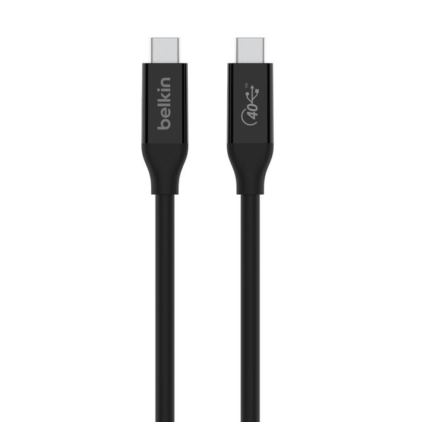 Belkin USB4 USB-C cable, 100W, 0.8 m, Black