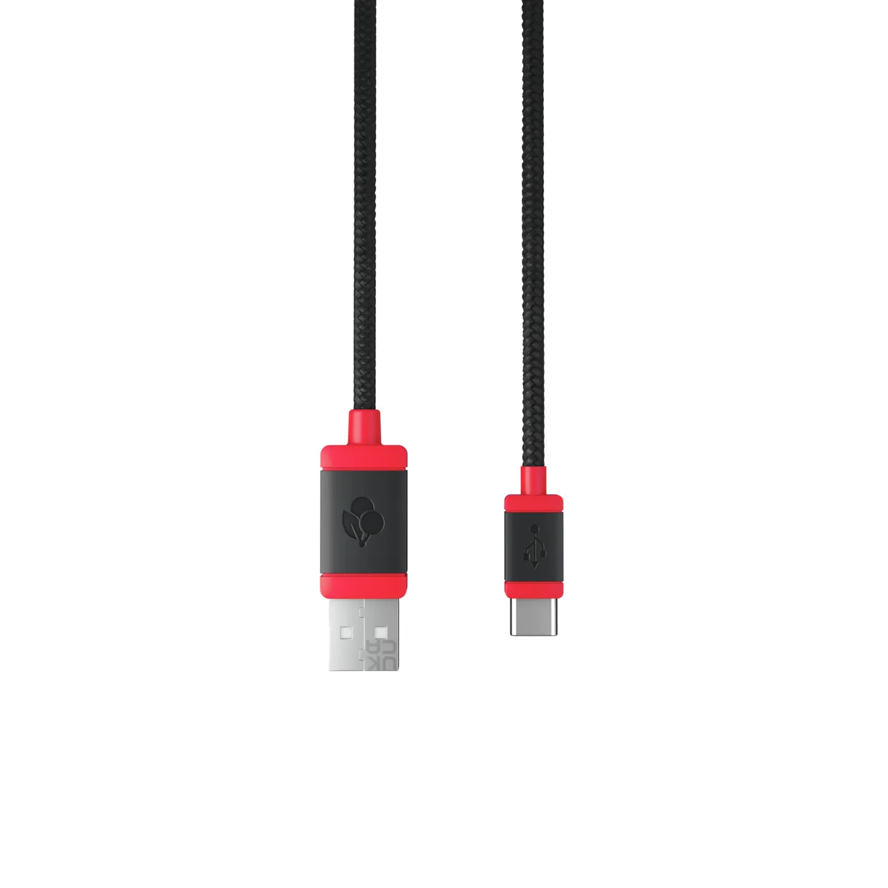 CABLE 1.5 BRAIDED BLACK USB 2.0 - USB A USB C