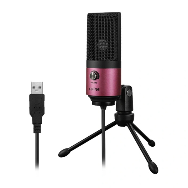FIFINE K669 USB-kondensatormikrofon, rosa
