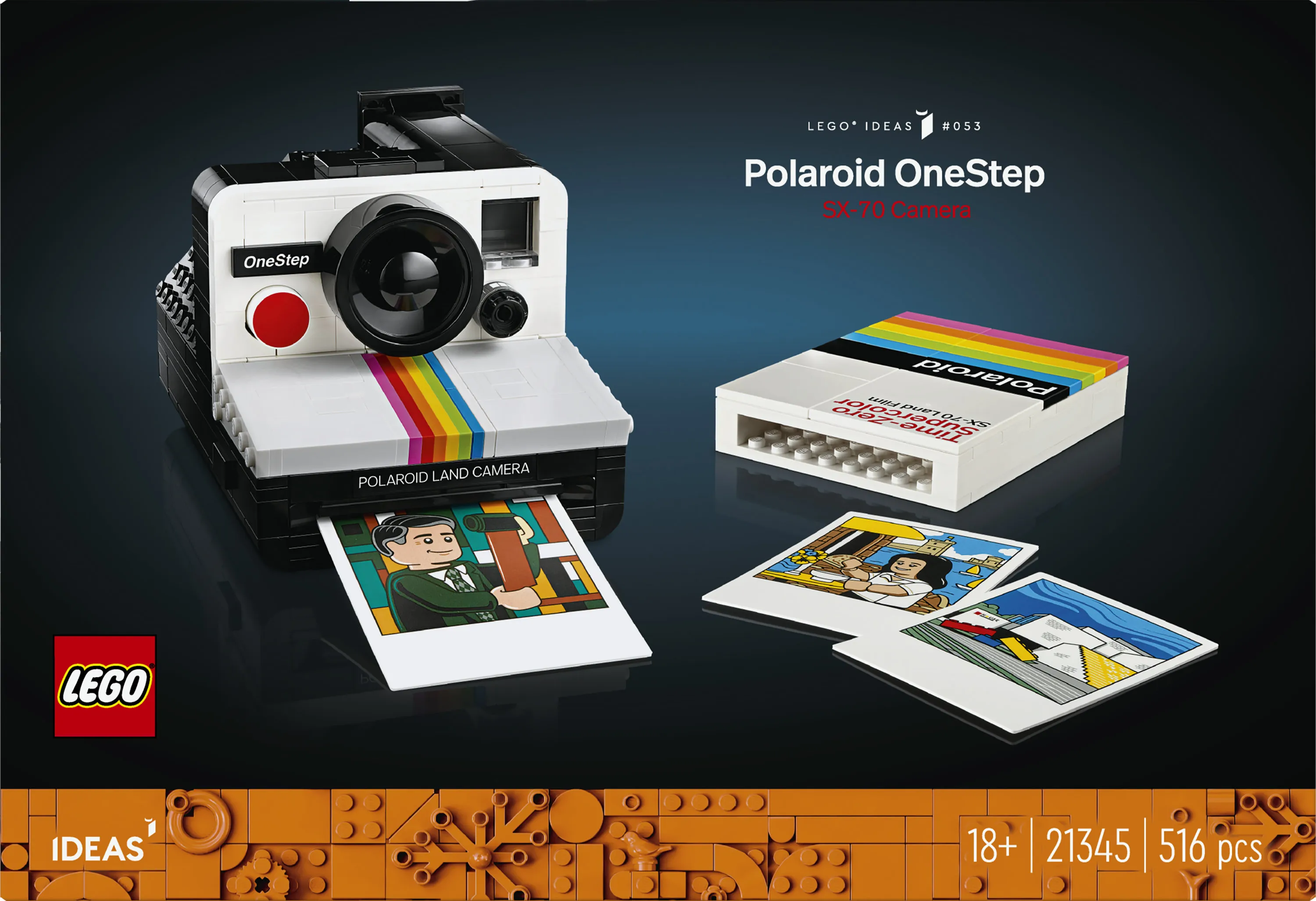 LEGO Ideas Polaroid OneStep SX-70 Camera 21345